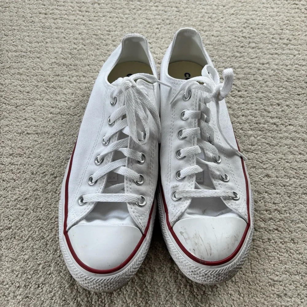 Converse White Low-Top Sneakers - Picture 2 of 7